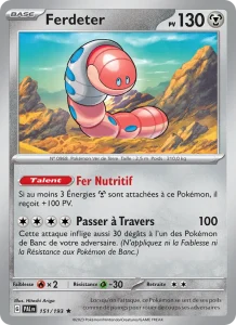 Carte Pokemon Ferdeter 151/193 Évolutions à Paldea