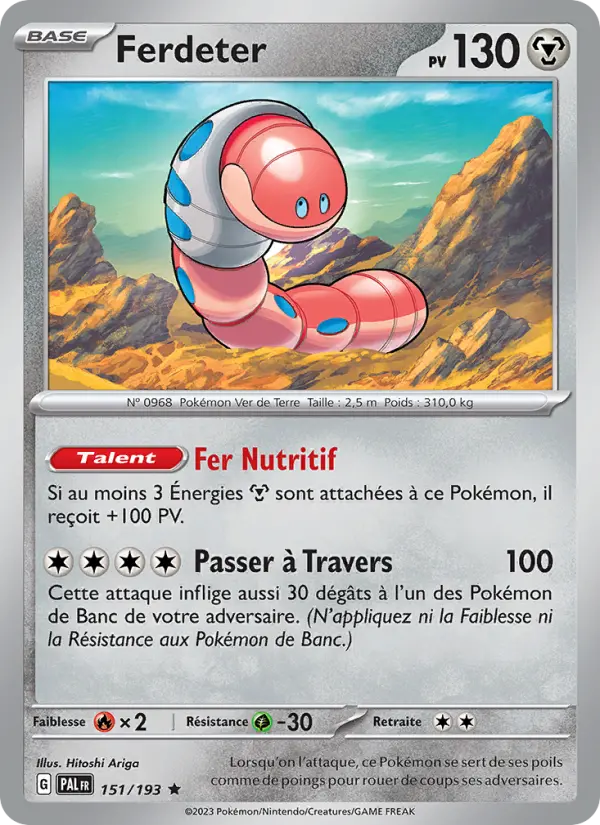 Scan HD carte Pokémon Ferdeter 151/193 — Évolutions à Paldea