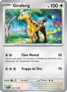 Girafarig 154 — Évolutions à Paldea