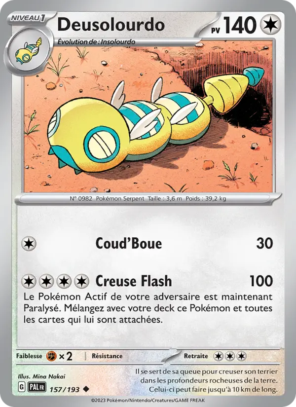 Scan HD carte Pokémon Deusolourdo 157/193 — Évolutions à Paldea