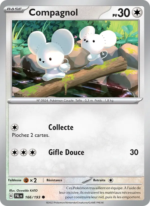 Scan HD carte Pokémon Compagnol 166/193 — Évolutions à Paldea