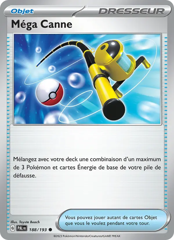 Scan HD carte Pokémon Méga Canne 188/193 — Évolutions à Paldea