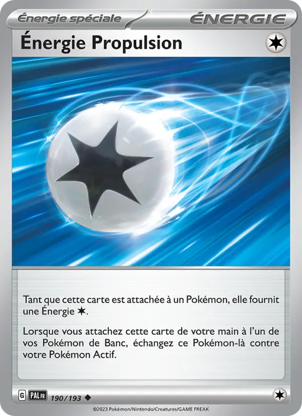Scan HD carte Pokémon Énergie Propulsion 190/193 — Évolutions à Paldea