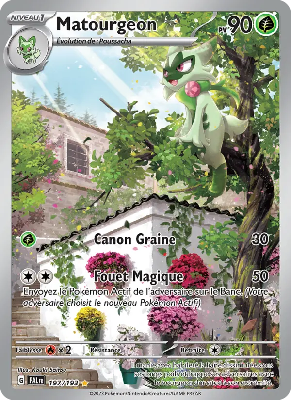 Scan HD carte Pokémon Matourgeon 197/193 — Évolutions à Paldea