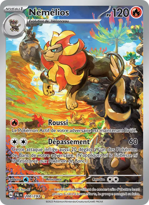 Scan HD carte Pokémon Némélios 200/193 — Évolutions à Paldea