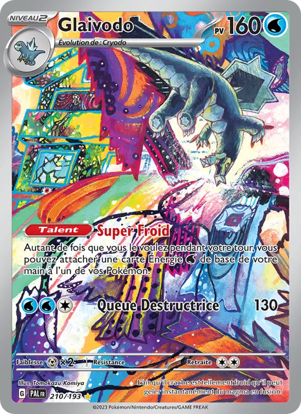 Scan HD carte Pokémon Glaivodo 210/193 — Évolutions à Paldea