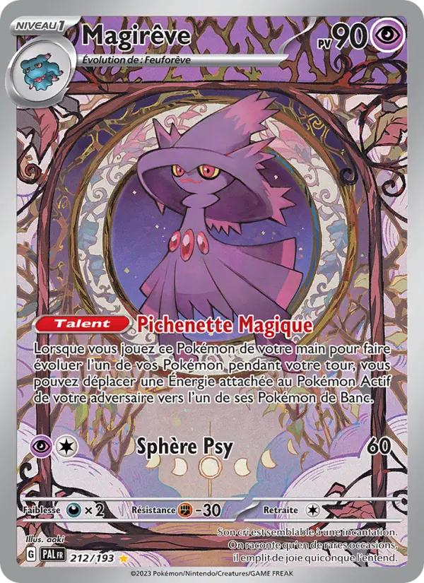 Scan HD carte Pokémon Magirêve 212/193 — Évolutions à Paldea