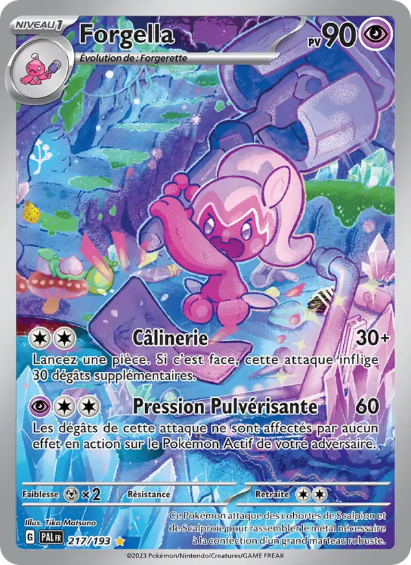 Scan HD carte Pokémon Forgella 217/193 — Évolutions à Paldea