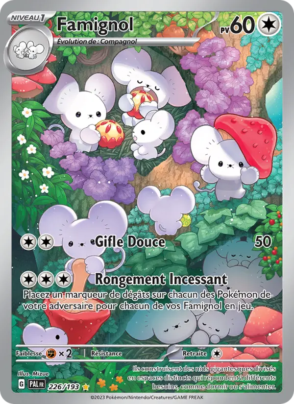 Scan HD carte Pokémon Famignol 226/193 — Évolutions à Paldea