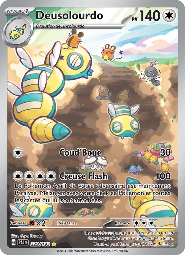 Scan HD carte Pokémon Deusolourdo 229/193 — Évolutions à Paldea