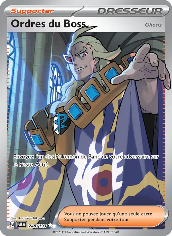 Scan HD carte Pokémon Ordres du Boss 248/193 — Évolutions à Paldea