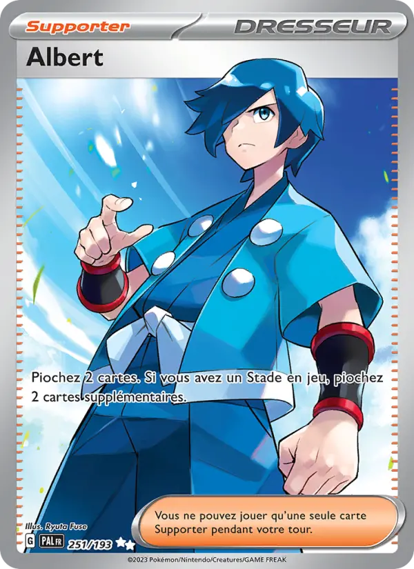 Scan HD carte Pokémon Albert 251/193 — Évolutions à Paldea