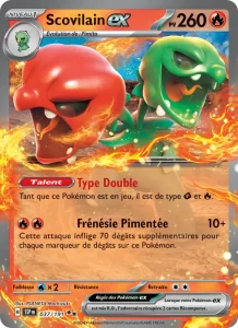 Carte Pokemon Scovilain-ex 037/191 Étincelles Déferlantes