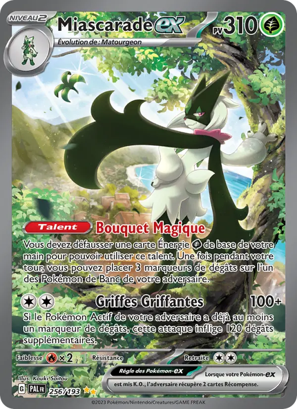 Scan HD carte Pokémon Miascarade-ex 256/193 — Évolutions à Paldea