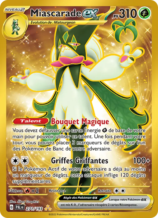 Scan HD carte Pokémon Miascarade-ex 271/193 — Évolutions à Paldea