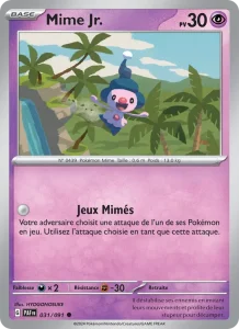 Carte Pokemon Mime Jr. 031/91 Destinées de Paldea