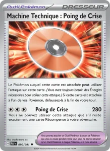 Carte Pokemon Capsule Technique : Poing de Crise 090/91 Destinées de Paldea
