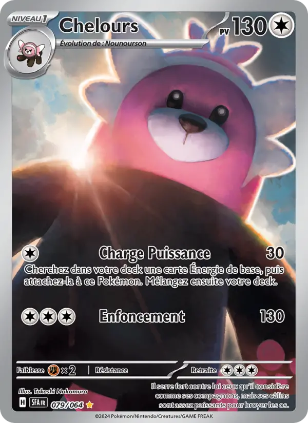 Scan HD carte Pokémon Chelours 079/64 — Fable Nébuleuse