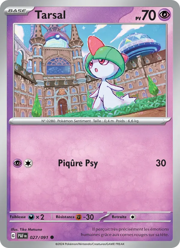 Scan HD carte Pokémon Tarsal 027/91 — Destinées de Paldea