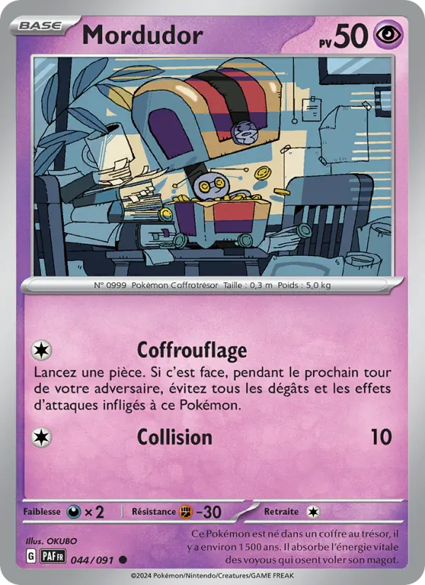 Scan HD carte Pokémon Mordudor 044/91 — Destinées de Paldea