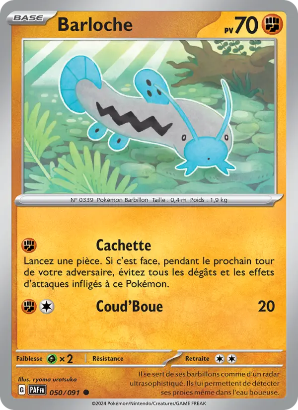 Scan HD carte Pokémon Barloche 050/91 — Destinées de Paldea