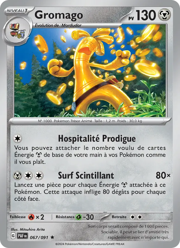 Scan HD carte Pokémon Gromago 067/91 — Destinées de Paldea