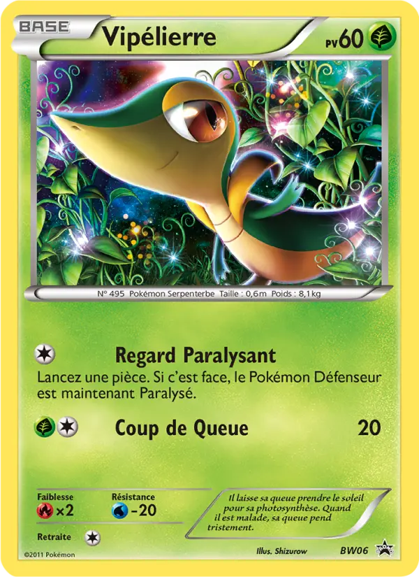 Scan HD carte Pokémon Vipélierre BW06/101 — Promo BW
