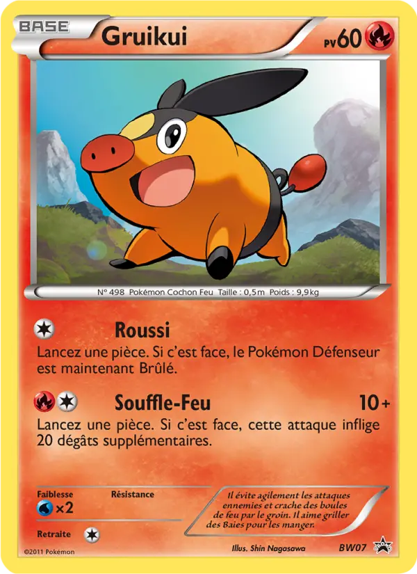 Scan HD carte Pokémon Gruikui BW07/101 — Promo BW
