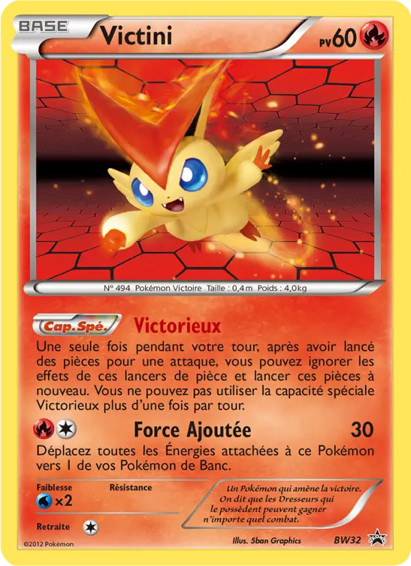 Scan HD carte Pokémon Victini BW32/101 — Promo BW