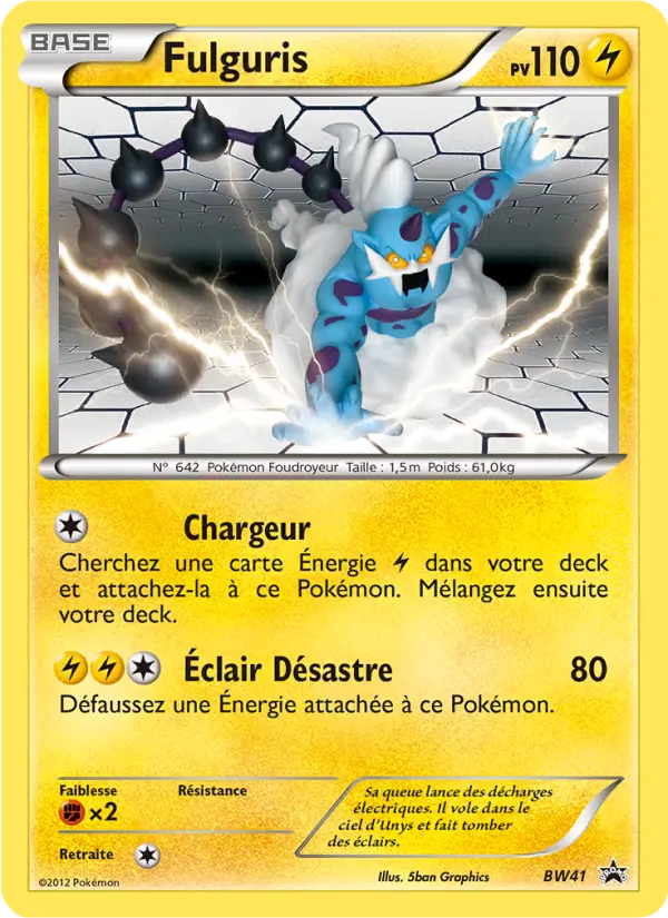 Scan HD carte Pokémon Fulguris BW41/101 — Promo BW