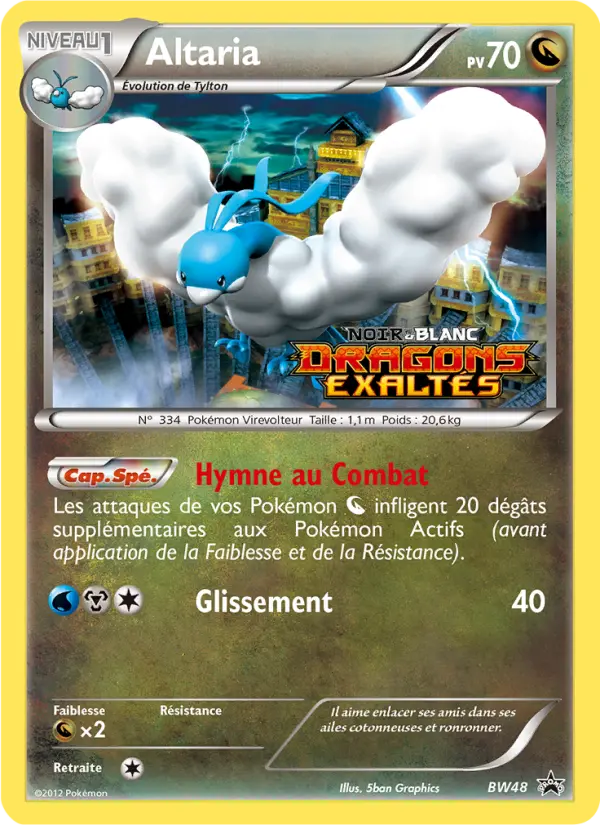 Scan HD carte Pokémon Altaria BW48/101 — Promo BW