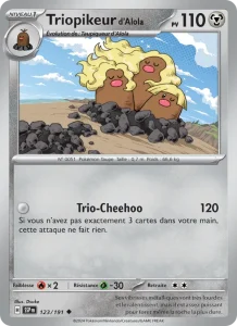 Carte Pokemon Triopikeur d'Alola 123/191 Étincelles Déferlantes