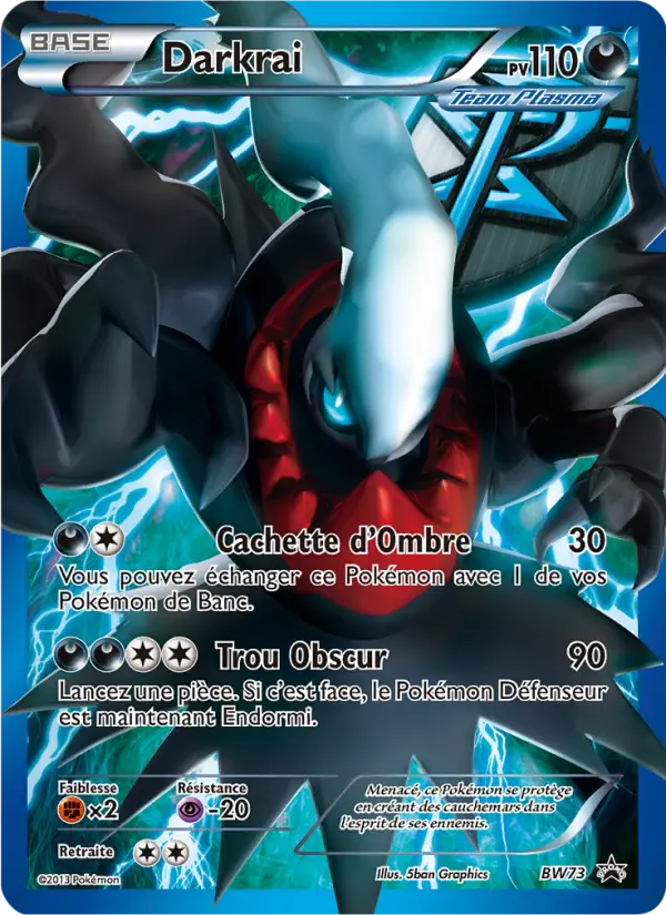 Scan HD carte Pokémon Darkrai BW73/101 — Promo BW