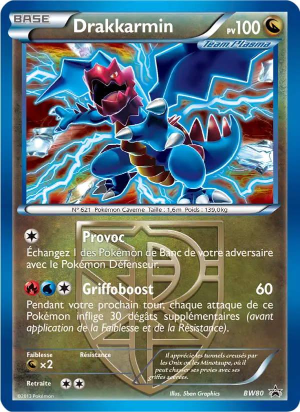 Scan HD carte Pokémon Drakkarmin BW80/101 — Promo BW