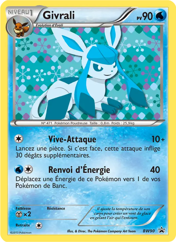 Scan HD carte Pokémon Givrali BW90/101 — Promo BW