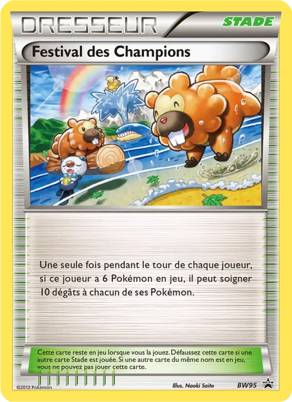 Scan HD carte Pokémon Festival des Champions BW95/101 — Promo BW