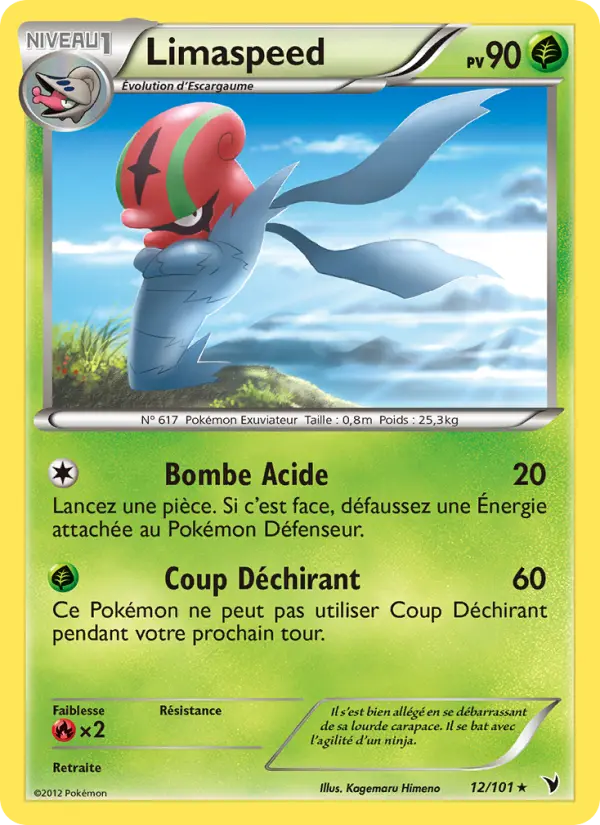Scan HD carte Pokémon Limaspeed 12/101 — Nobles Victoires