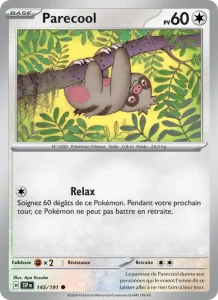 Carte Pokemon Parecool 145/191 Étincelles Déferlantes
