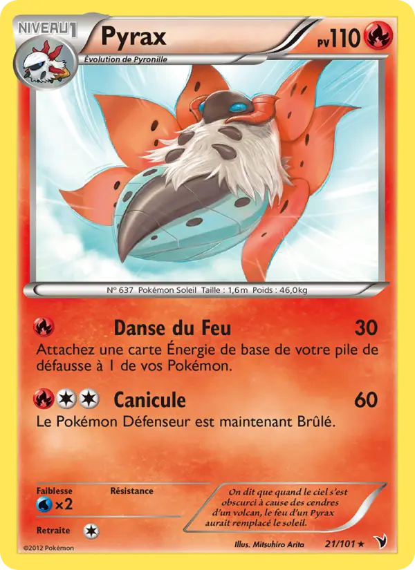 Scan HD carte Pokémon Pyrax 21/101 — Nobles Victoires