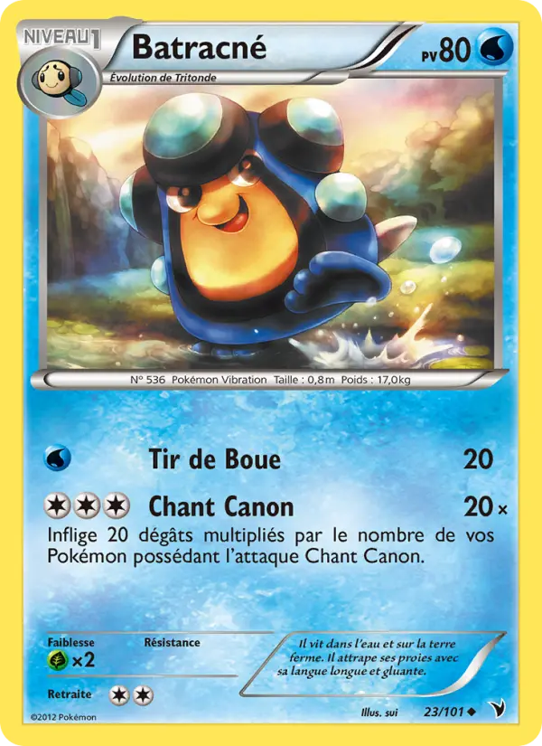 Scan HD carte Pokémon Batracné 23/101 — Nobles Victoires