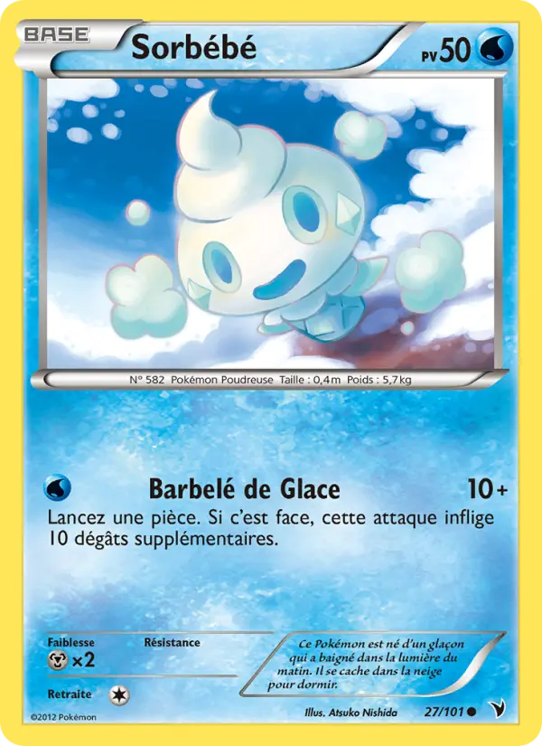 Scan HD carte Pokémon Sorbébé 27/101 — Nobles Victoires