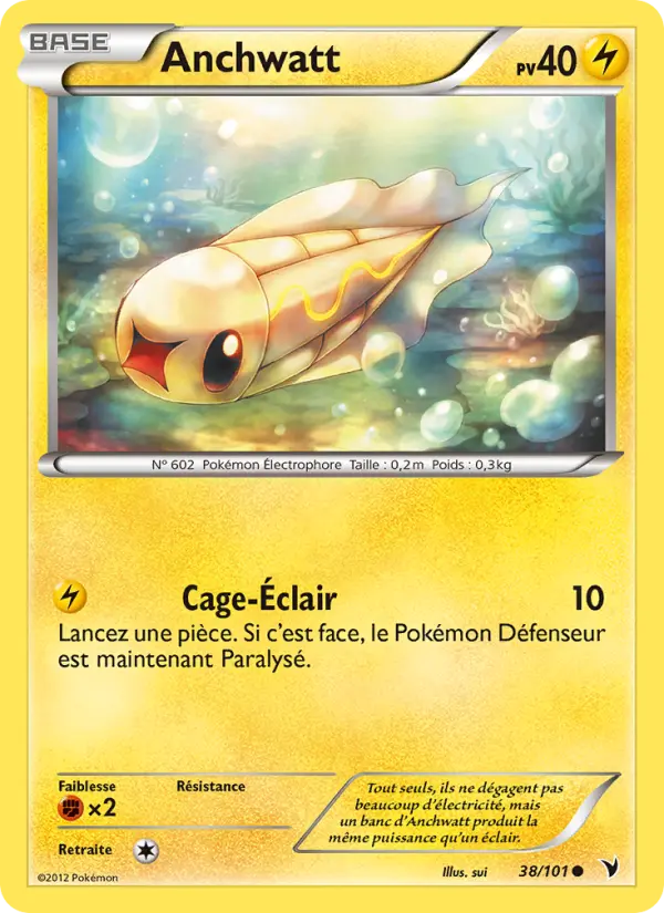 Scan HD carte Pokémon Anchwatt 38/101 — Nobles Victoires