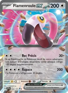 Carte Pokemon Flamenroule-ex 160/191 Étincelles Déferlantes
