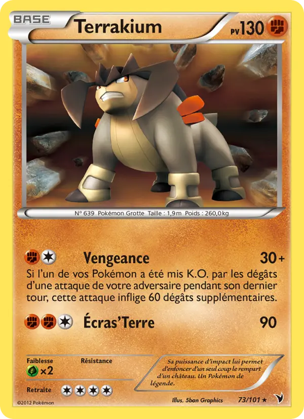 Scan HD carte Pokémon Terrakium 73/101 — Nobles Victoires