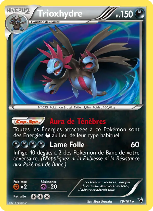 Scan HD carte Pokémon Trioxhydre 79/101 — Nobles Victoires