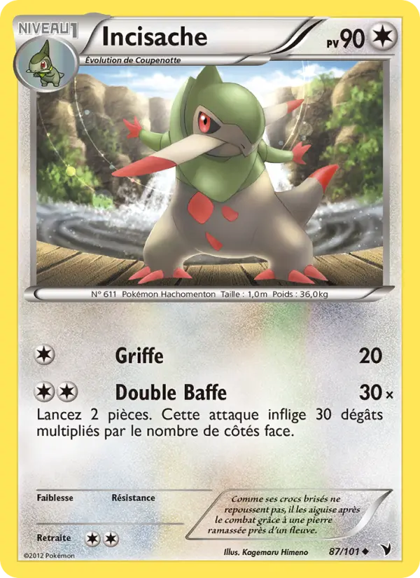 Scan HD carte Pokémon Incisache 87/101 — Nobles Victoires