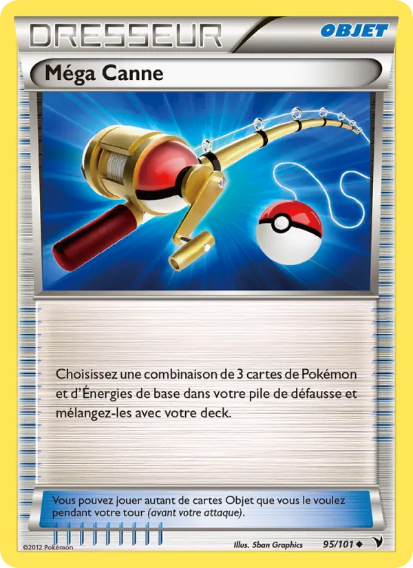 Scan HD carte Pokémon Méga Canne 95/101 — Nobles Victoires