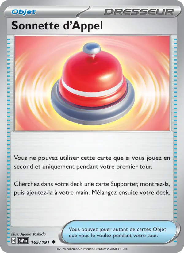 Scan HD carte Pokémon Sonnette d'Appel 165/191 — Étincelles Déferlantes