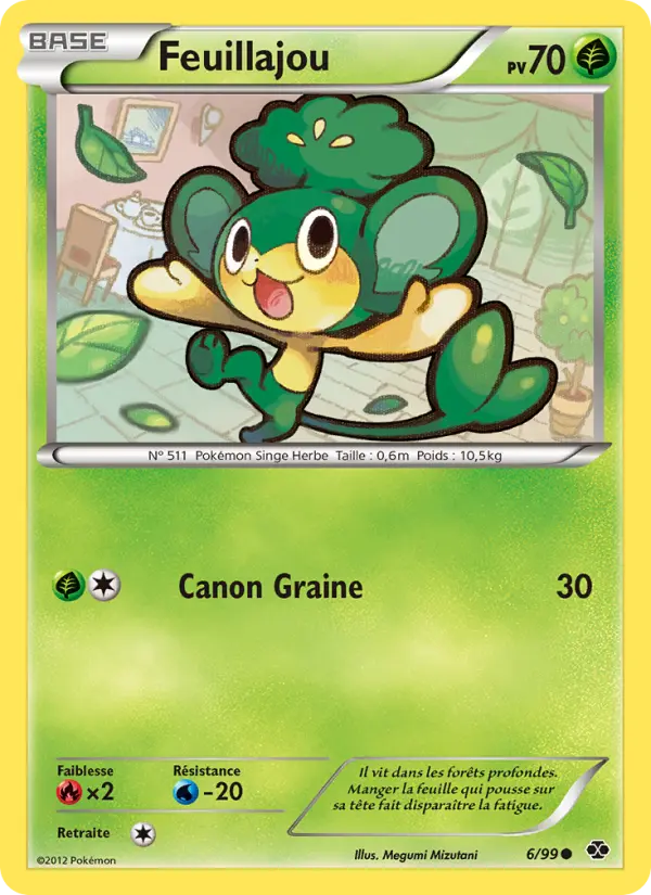 Scan HD carte Pokémon Feuillajou 6/99 — Destinées Futures