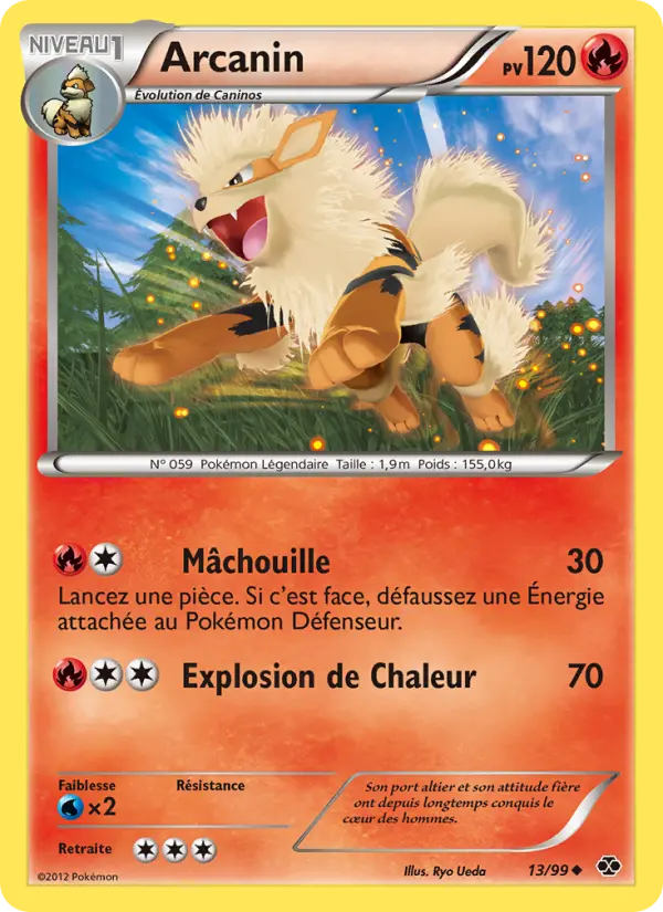 Scan HD carte Pokémon Arcanin 13/99 — Destinées Futures